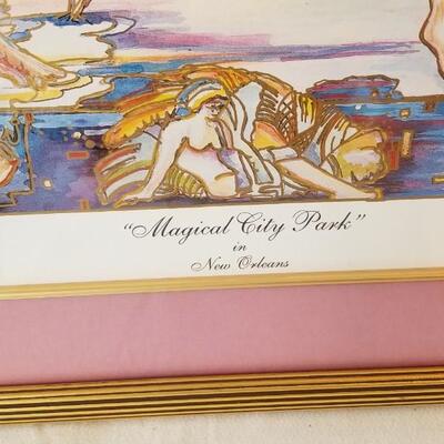 Lot #215  Magical City Park (New Orleans) Framed Print