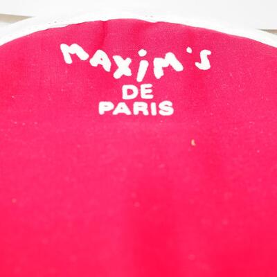 Lot 85 Maxim's of Paris menu and mits