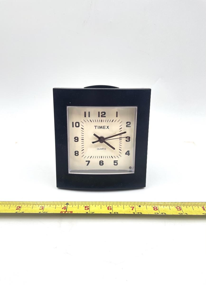 TIMEX BLACK SQUARE ALARM CLOCK