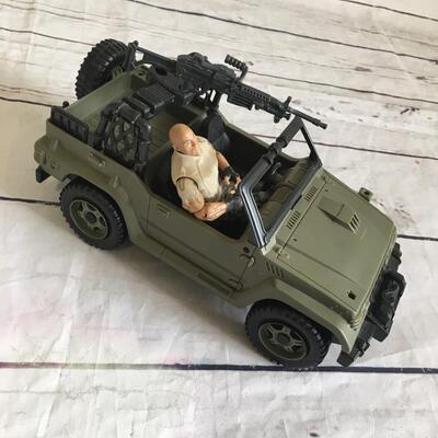 Jeep with figure 