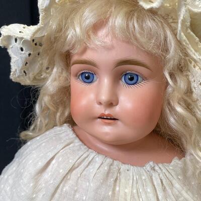 Vintage Porcelain Bust Cloth Body 26