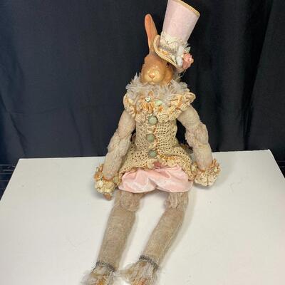 Vintage Retired Wayne Kleski Alice in Wonderland Victorian Fancy Rabbit Doll