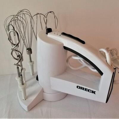 Lot #225  ORECK Hand Mixer - three sets of implements