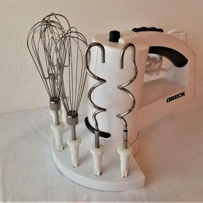 Lot #225  ORECK Hand Mixer - three sets of implements