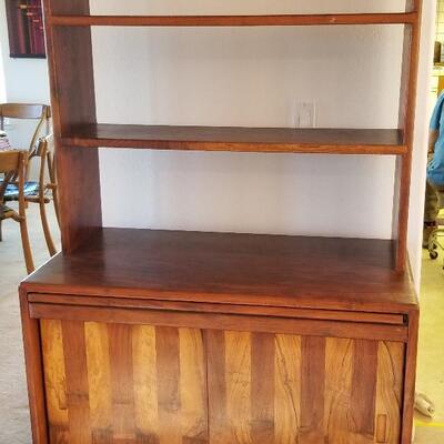 Hutch with Slide-out writing/serving top