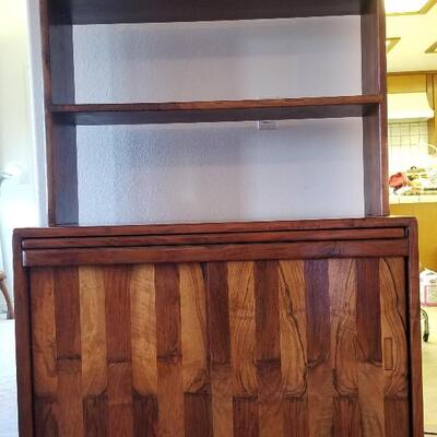 Hutch with Slide-out writing/serving top