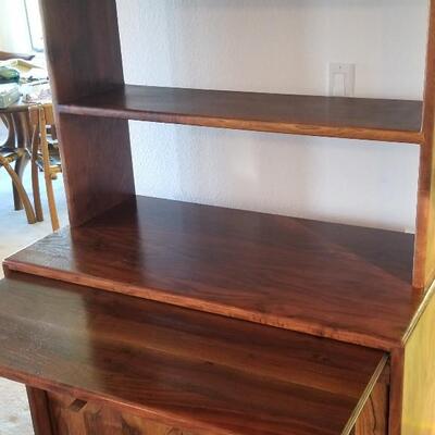 Hutch with Slide-out writing/serving top