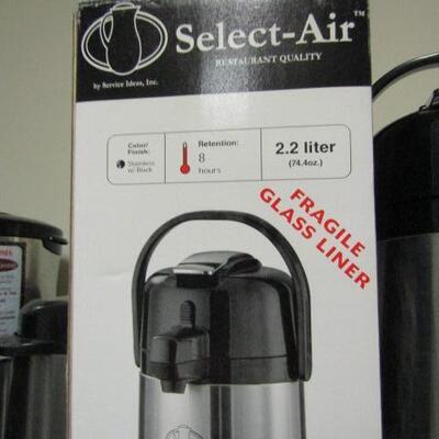 Select-Air 2.2 Liter Insulated Coffee Pot with Pump Dispenser