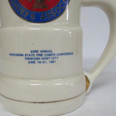 WI Fire Chief's Association 53rd Anniversary Tall Mug 1981