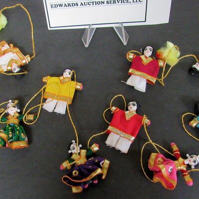 Boxed Set Tiny Cloth Dolls Made in India