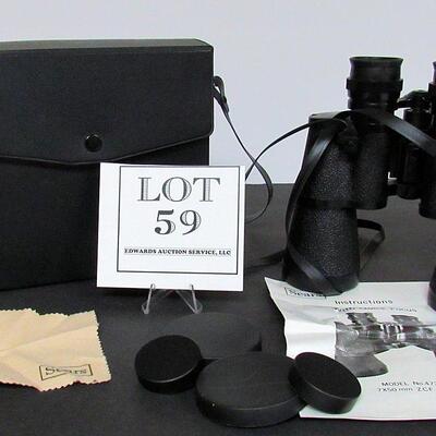 Vintage 1950s Binoculars Sears Model 47325131 7x50mm With Quick Focus