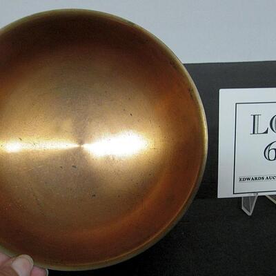 Older Quality Copper Bowl 7 1/4" Made in Portugal, Lots of Great Patina.  Read description for more info.
