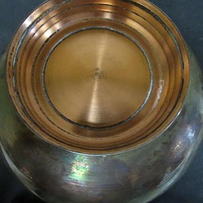 Older Quality Copper Bowl 7 1/4" Made in Portugal, Lots of Great Patina.  Read description for more info.