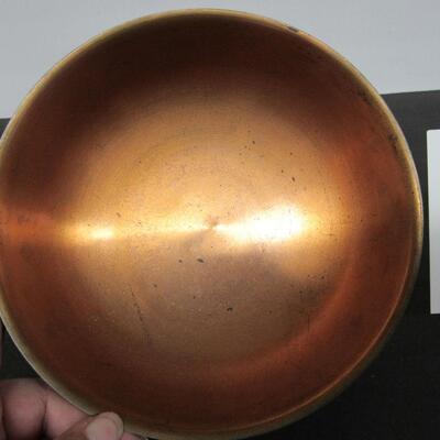 Older Quality Copper Bowl 7 1/4" Made in Portugal, Lots of Great Patina.  Read description for more info.