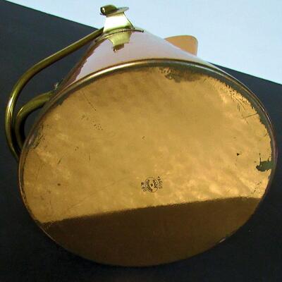 Nice Quality Heavy Copper Coffee Pot Marked Tagus, Made in Portugal.  Read description for more details. 