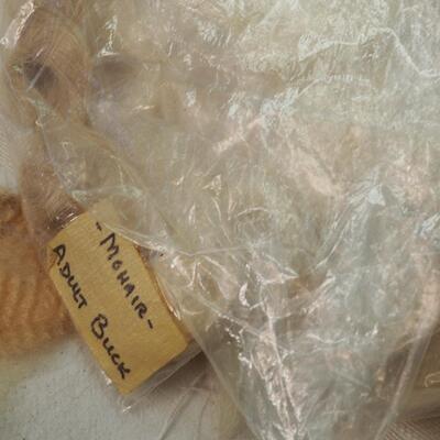 Lot 87 Wool many different kinds, Goat, dog, mostly raw some spun