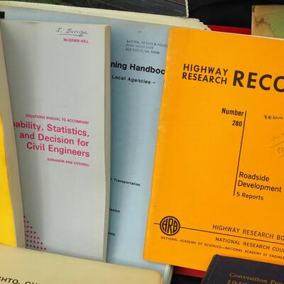 Lot 90 Vintage engineering books emphasis on highway design