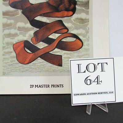 M. C. Escher 29 Master Prints Book, 11 1/2" x 16".  See additional photos!