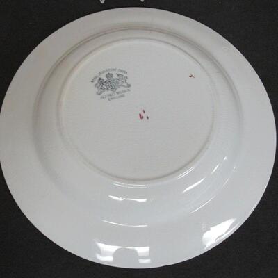 Vintage 9" Rimmed Soup Bowl, Tea Leaf Pattern, Royal Ironstone China, Meakin England