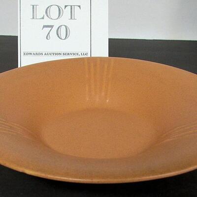 MCM Light Burnt Orange Shallow Bowl.  Read description for more info