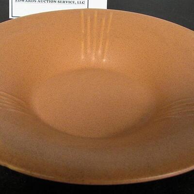 MCM Light Burnt Orange Shallow Bowl.  Read description for more info