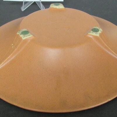 MCM Light Burnt Orange Shallow Bowl.  Read description for more info