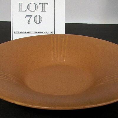 MCM Light Burnt Orange Shallow Bowl.  Read description for more info