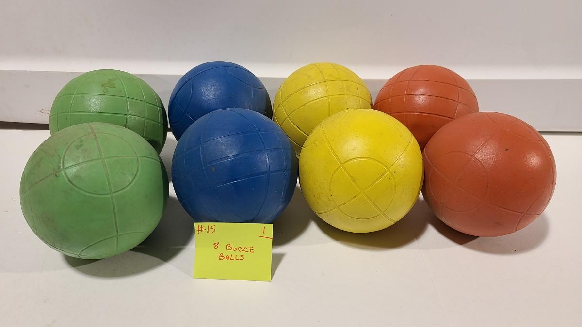 8 Bocce Balls Item 15