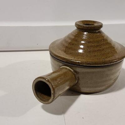 Brown Pottery with Lid -Item #34