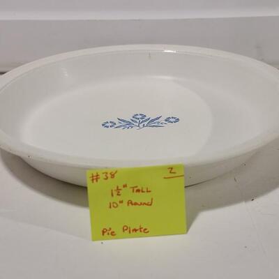 Corning Pie Plate -Item #38