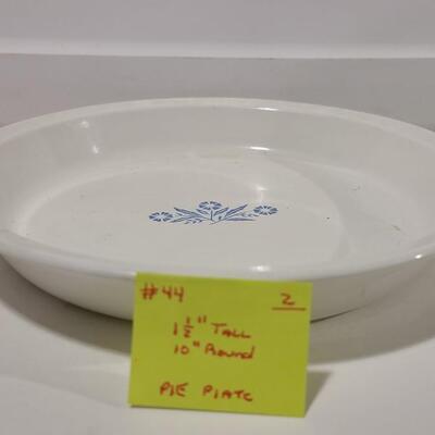 Corning Pie Plate -Item #44