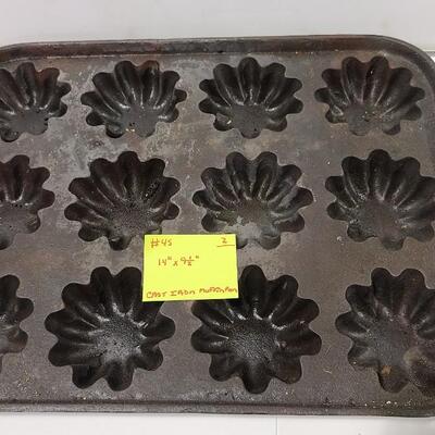 Cast Iron Muffin Pan -Item #45