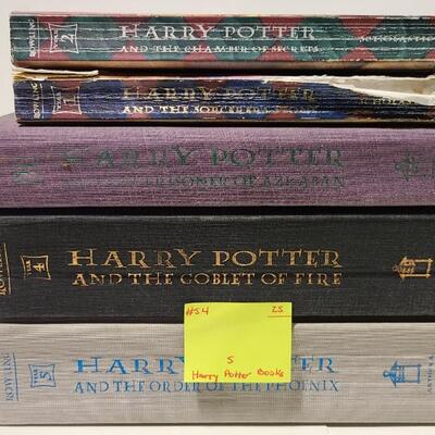 5 Harry Potter Books -Item #54-B