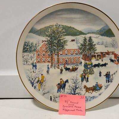 Ridgewood Grandma Moses Plate -Item #79