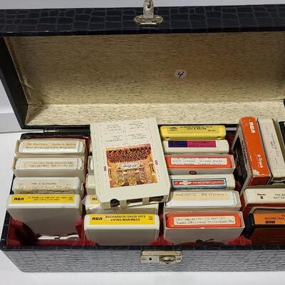 22 Assorted 8-Tracks+8-Track Case -Item #84