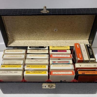 22 Assorted 8-Tracks+8-Track Case -Item #84