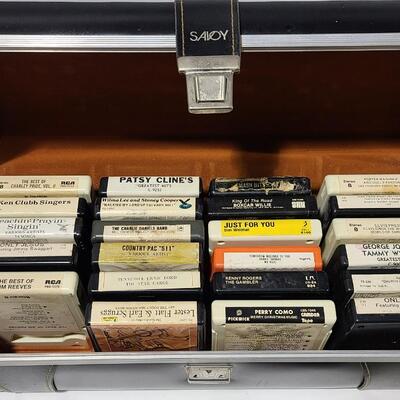 23 Assorted 8-Tracks+8-Track Case -Item #85