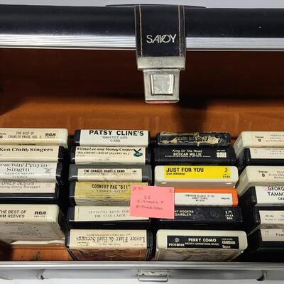 23 Assorted 8-Tracks+8-Track Case -Item #85