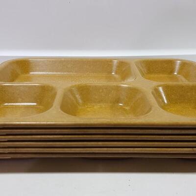 6 Vintage Food Trays (USA)  -Item #88