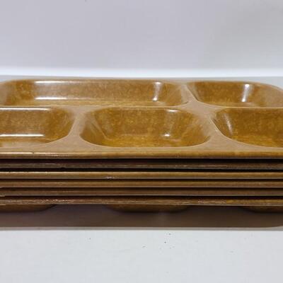 6 Vintage Food Trays (USA) -Item #90