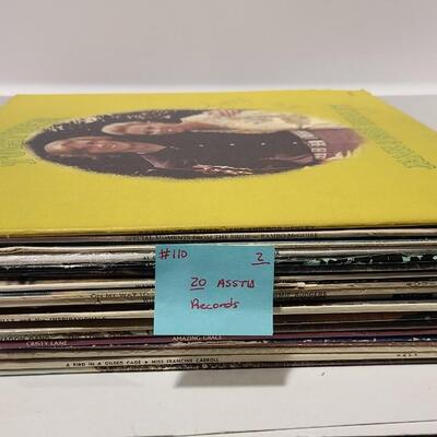 20 Assorted Gospel Albums Records -Item #110