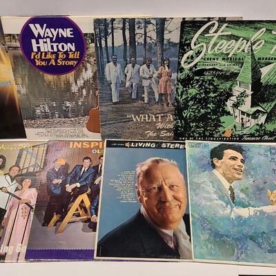 20 Assorted Gospel Albums Records -Item #110