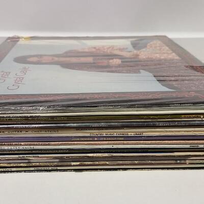 20 Assorted Country Albums Records -Item #111