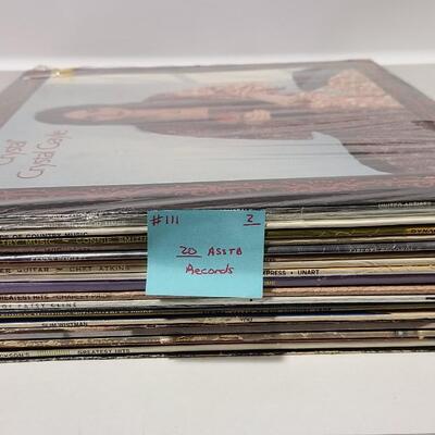 20 Assorted Country Albums Records -Item #111