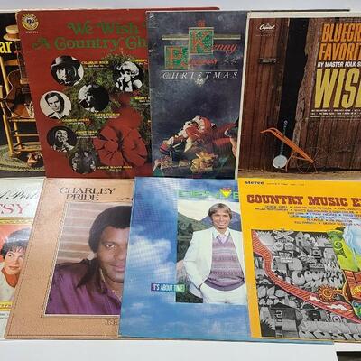 20 Assorted Country Albums Records -Item #111