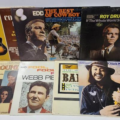 20 Assorted Country Albums Records -Item #112