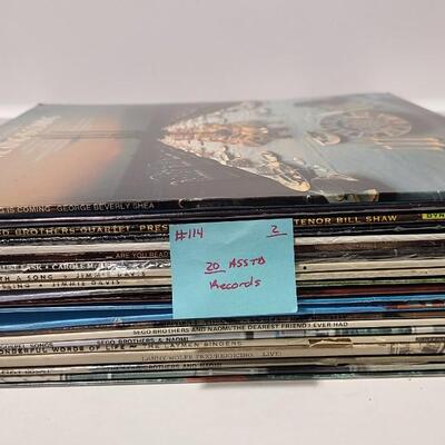 20 Assorted Gospel Albums Records -Item #114