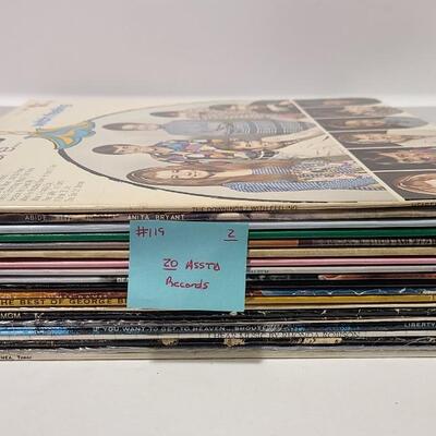 20 Assorted Gospel Albums Records -Item #119