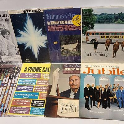 20 Assorted Gospel Albums Records -Item #120