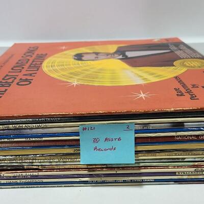 20 Assorted Country Albums Records -Item #121